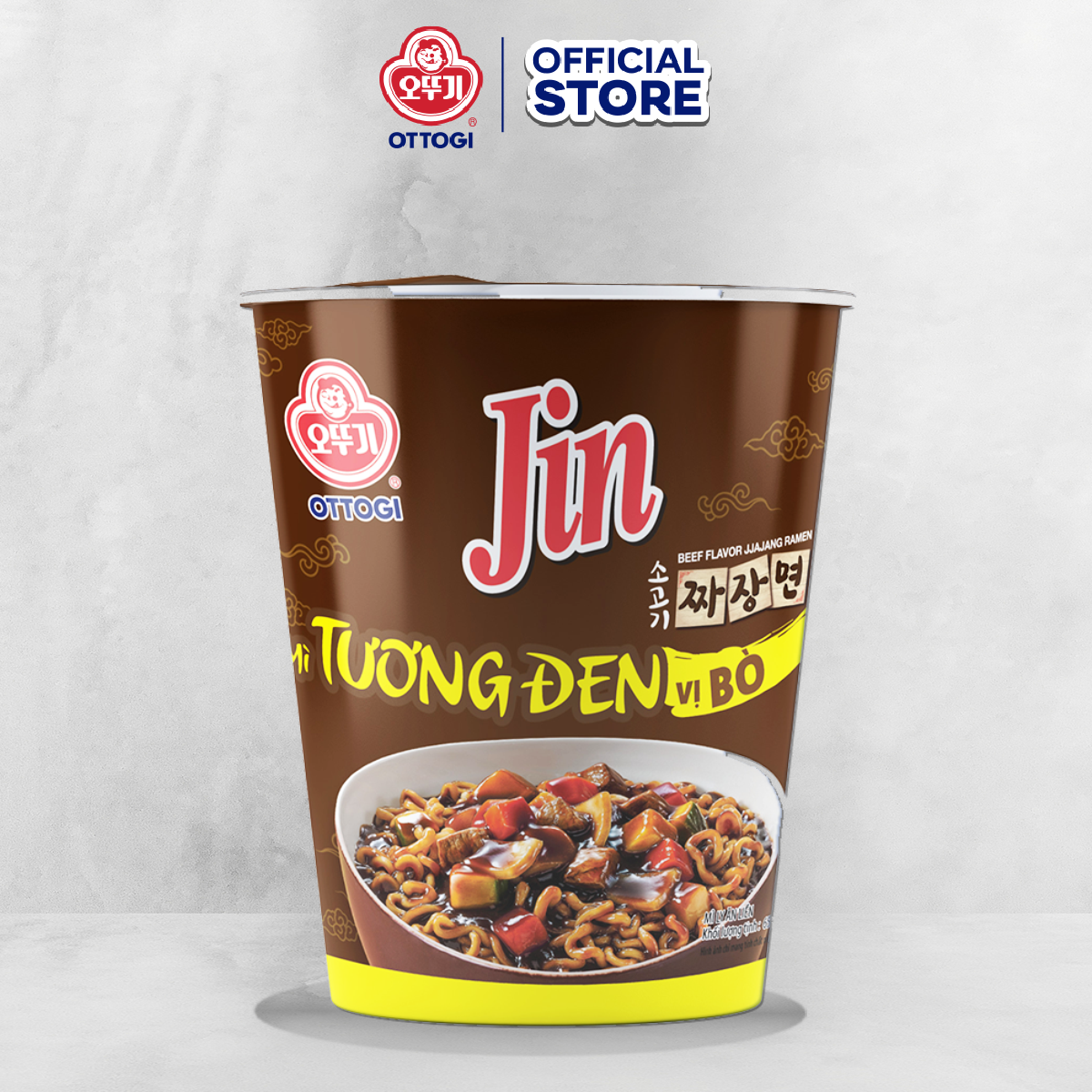 Combo 6 ly mì tương đen vị bò ottogi 65gx6