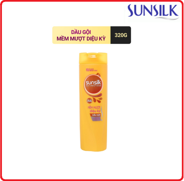 Dầu gội sunsilk mềm mượt dịu kì chai 320g