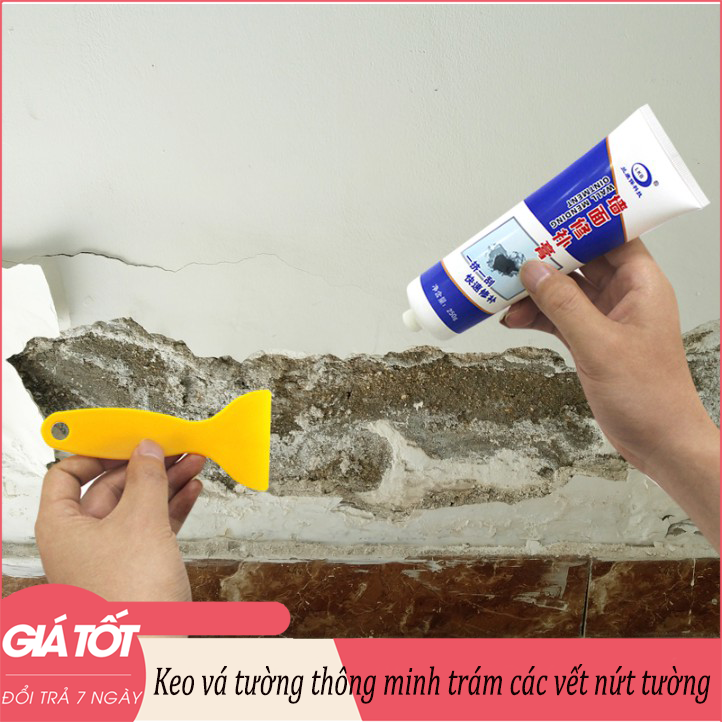 Keo vá tường thông minh trám các vết nứt tường nhanh chóng và hiệu quả - Keo vá tường, Keo trám vết nứt tường thông minh (Trắng)