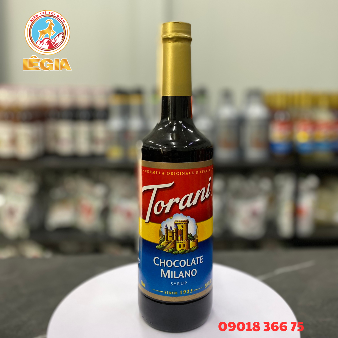 SIRO TORANI CHOCOLATE MILANO 750ML - TORANI CHOCOLATE MILANO SYRUP