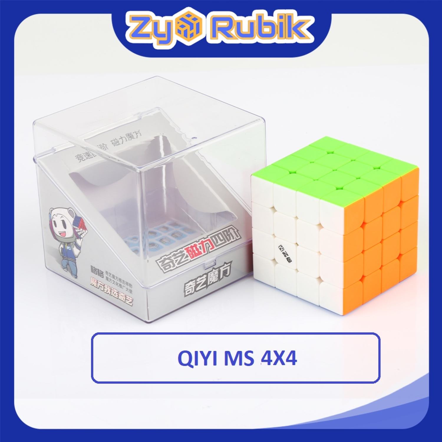 Rubik 4x4 QiYi MS Magnetic 2020 Stickerless Có nam Châm