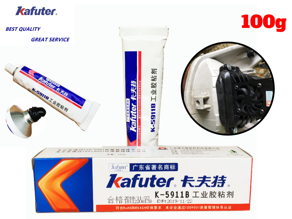 Keo Silicone Kafuter K-5911B Chịu Nhiệt Chống Thấm Chuyên Độ Đèn Bi Gầm, Bi Pha Cho Ô Tô 100g