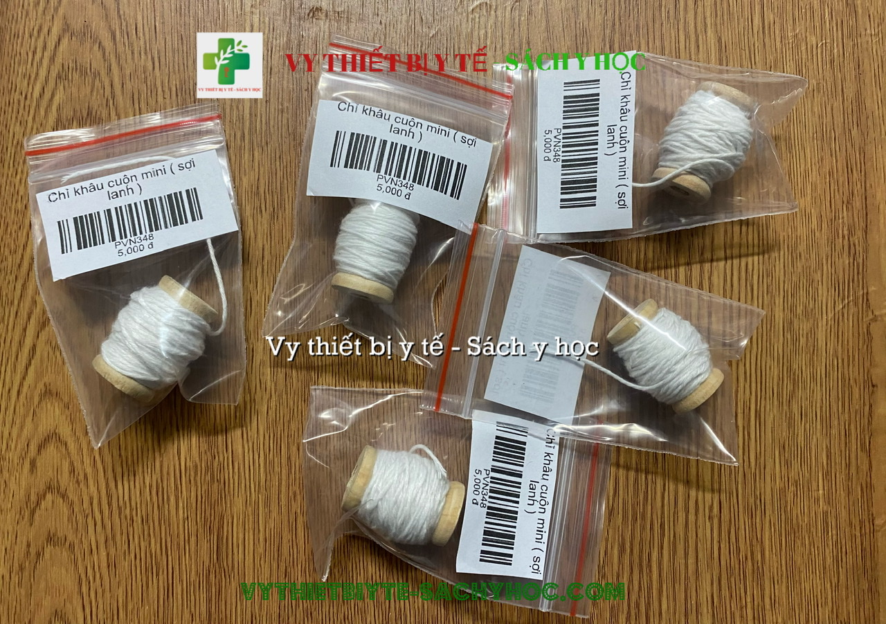 2 cuộn Chỉ khâu thực tập giải phẫu ếch mini