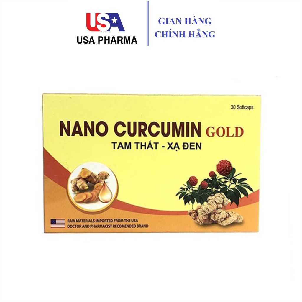 Combo 2 Nano Curcumin Gold Tam thất xạ đen - hết đau dạ dày tá tràng