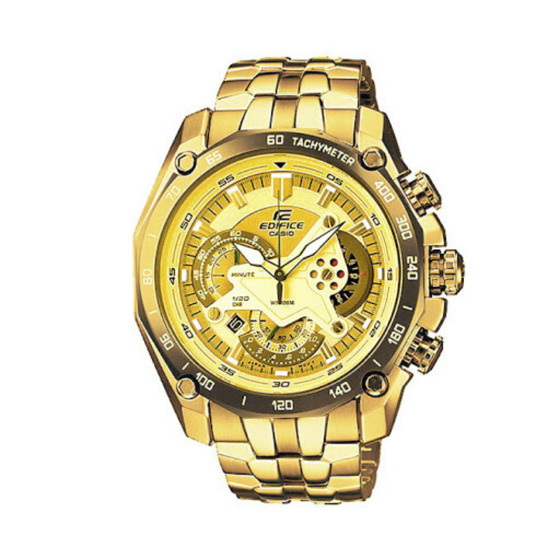 Đồng hồ nam dây kim loại Ca$io EDIFICE EF-550SG-9AV size 44mm fullbox  vỏ thép không gỉ  chống nước  thể thao thời trang cao cấp sang trọng