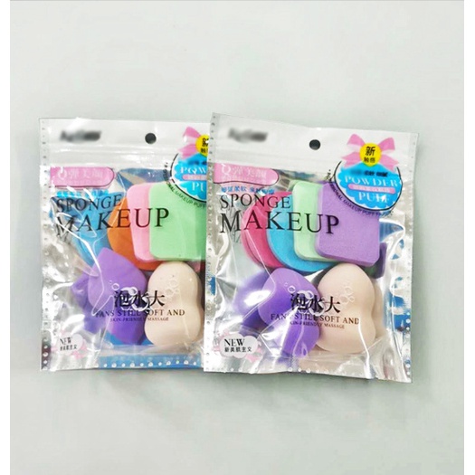 Bộ 6 bông mút tán phấn makeup dễ thương