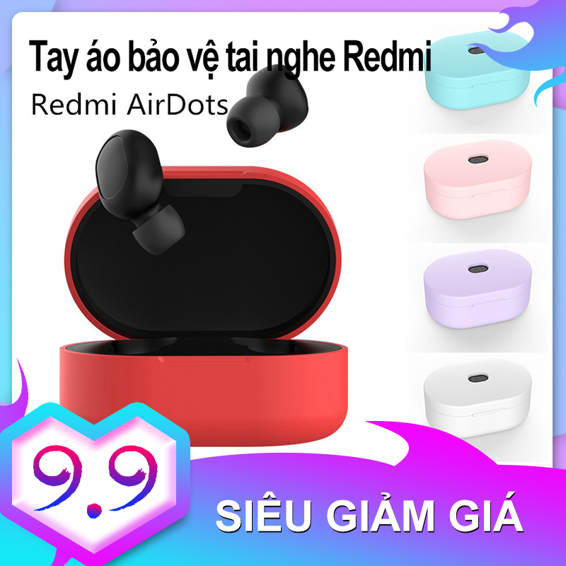 Bao silicon tai nghe Redmi Airdots - Case bọc hộp sạc Xiaomi Redmi Airdots