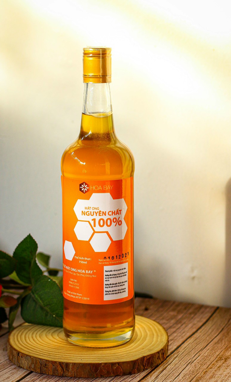 Chai thủy tinh tròn đựng mật ong nắp nhôm 300ml 500ml 750ml