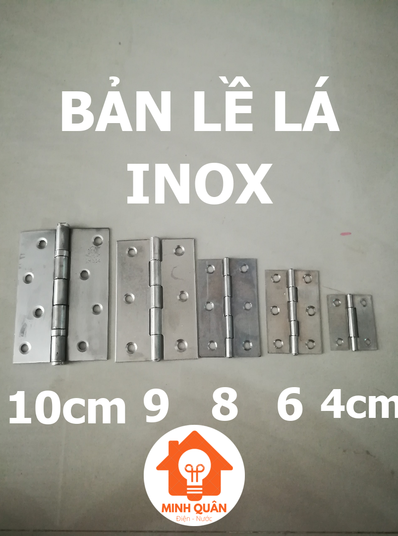 Bản lề lá inox nhiều kích thước 4cm 6cm