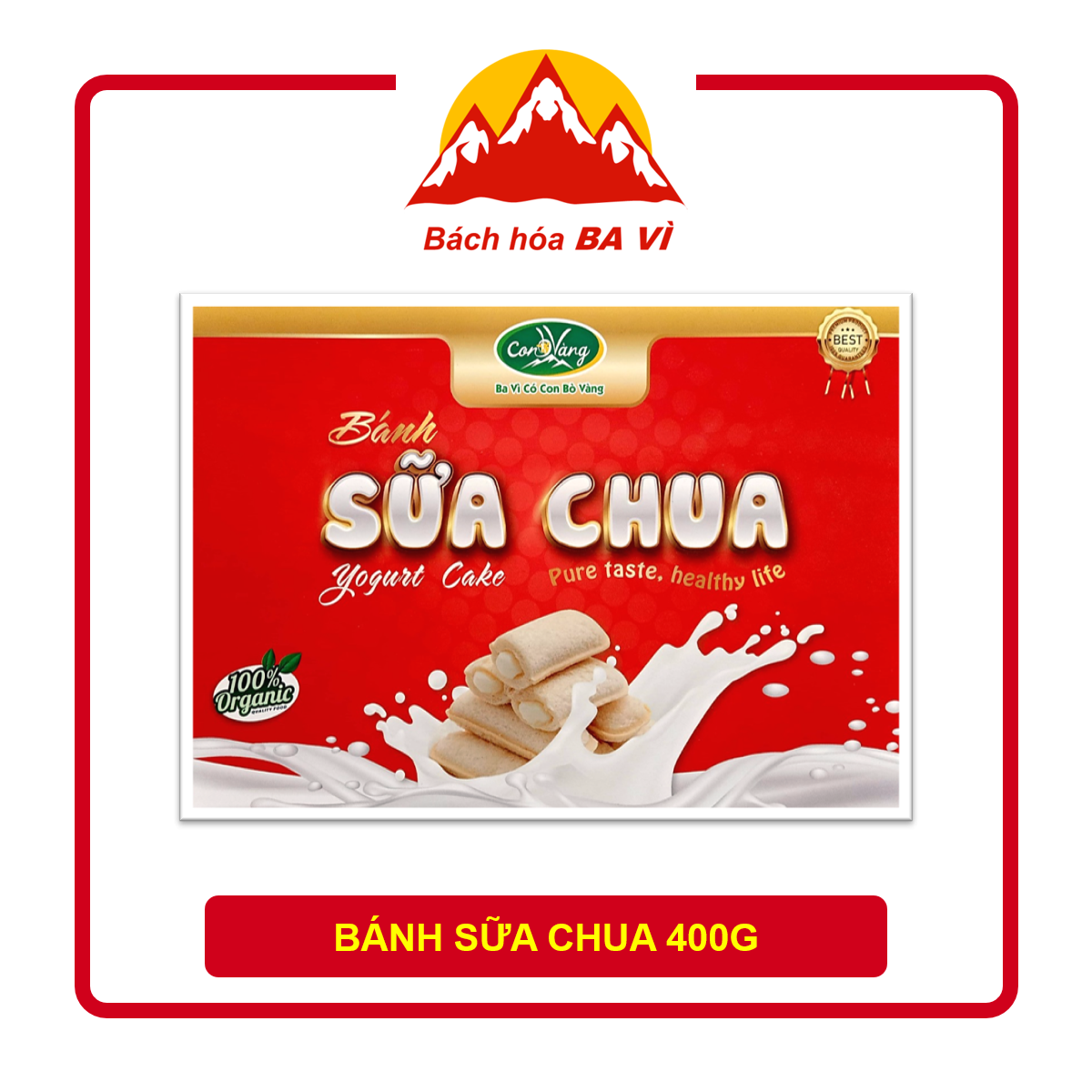 Bánh sữa chua giòn con bò vàng ba vì 400g - phiên bản tết 2021
