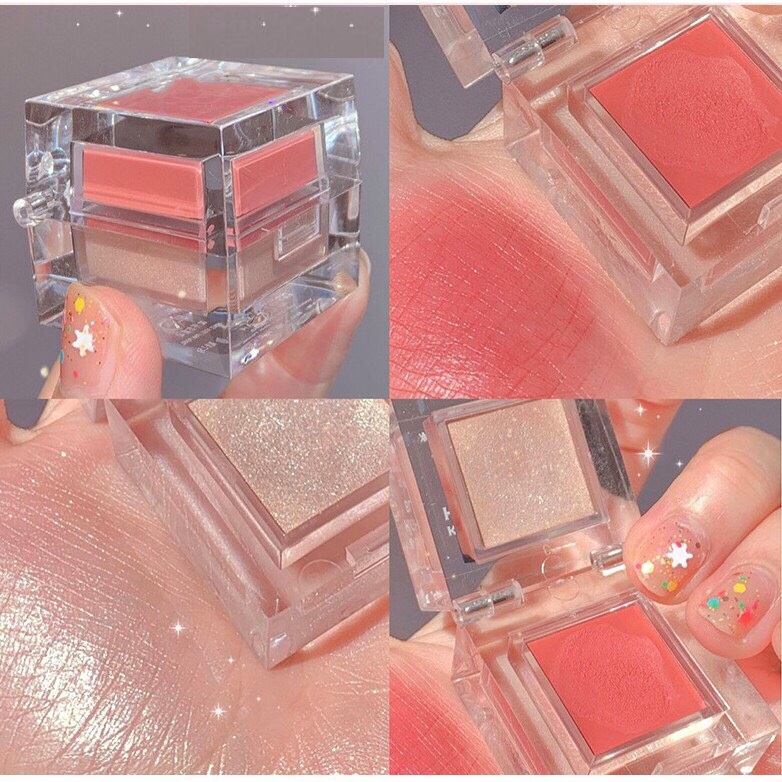 Phấn Má Bắt Sáng Hai Màu Tự Nhiên Lâu Trôi Magic Casa