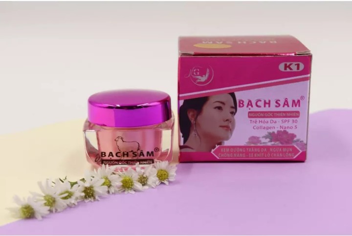 [HCM]Kem dưỡng trắng da - Ngừa mụn - Chống nắng - Se khít lỗ chân lông Bạch Sâm K1