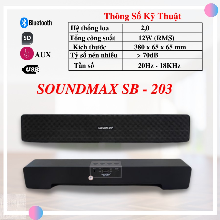 Loa Bluetooth SoundMax SB203/2.0