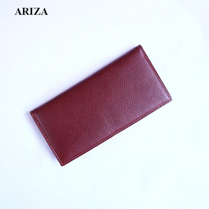 Bóp ví nam nữ dài da bò thật nam Ariza A16 phong cách trẻ trung sang trọng bảo hành 12 tháng