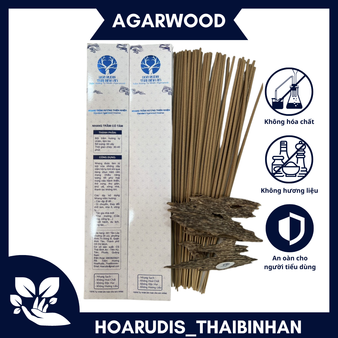 Nhang trầm hương cao cấp 100%thiên nhiên tài lộc dài 38 cm loại 1