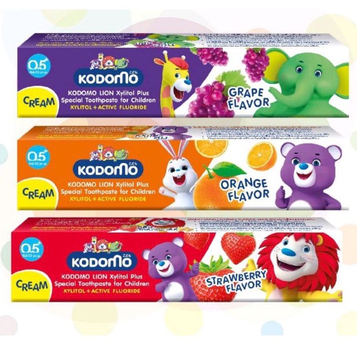 Kem đánh răng nuốt được cho bé komono 40g tuýt