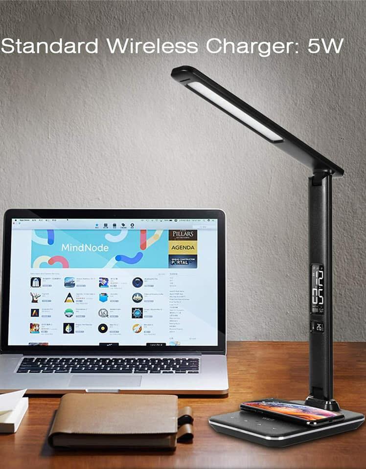 Đèn chống cận thông minh Led Wilit 5 trong 1, U13 9W có cổng sạc USB, 3 chế độ chiếu sáng với 5 cấp độ sáng, điều khiển cảm ứng, tích hợp sạc không dây, hàng nhập khẩu Đức