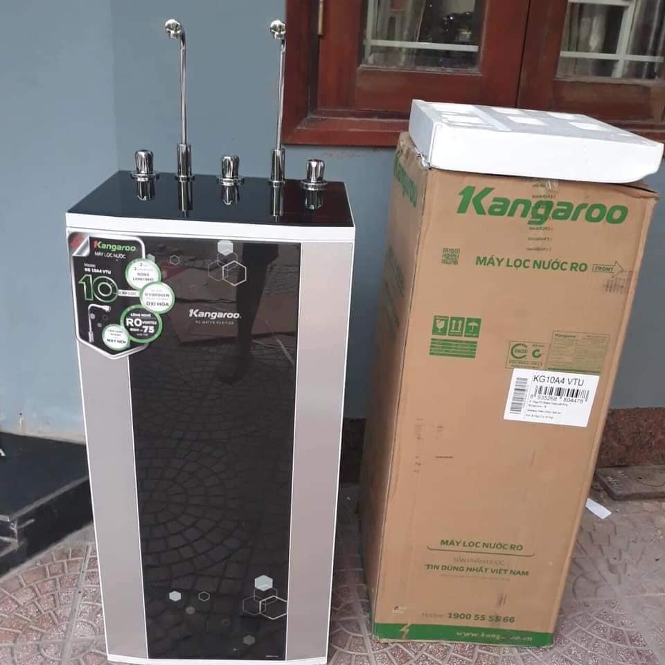 Máy lọc nước R.O nóng lạnh Hydrogen Kangaroo KG10A4VTU 10 lõi MỚI 99%