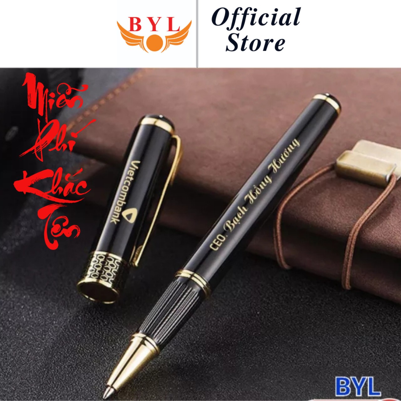 Quà tặng bút ký/bút kim loại byl_007/ miễn phí khắc tên/quà sinh nhật