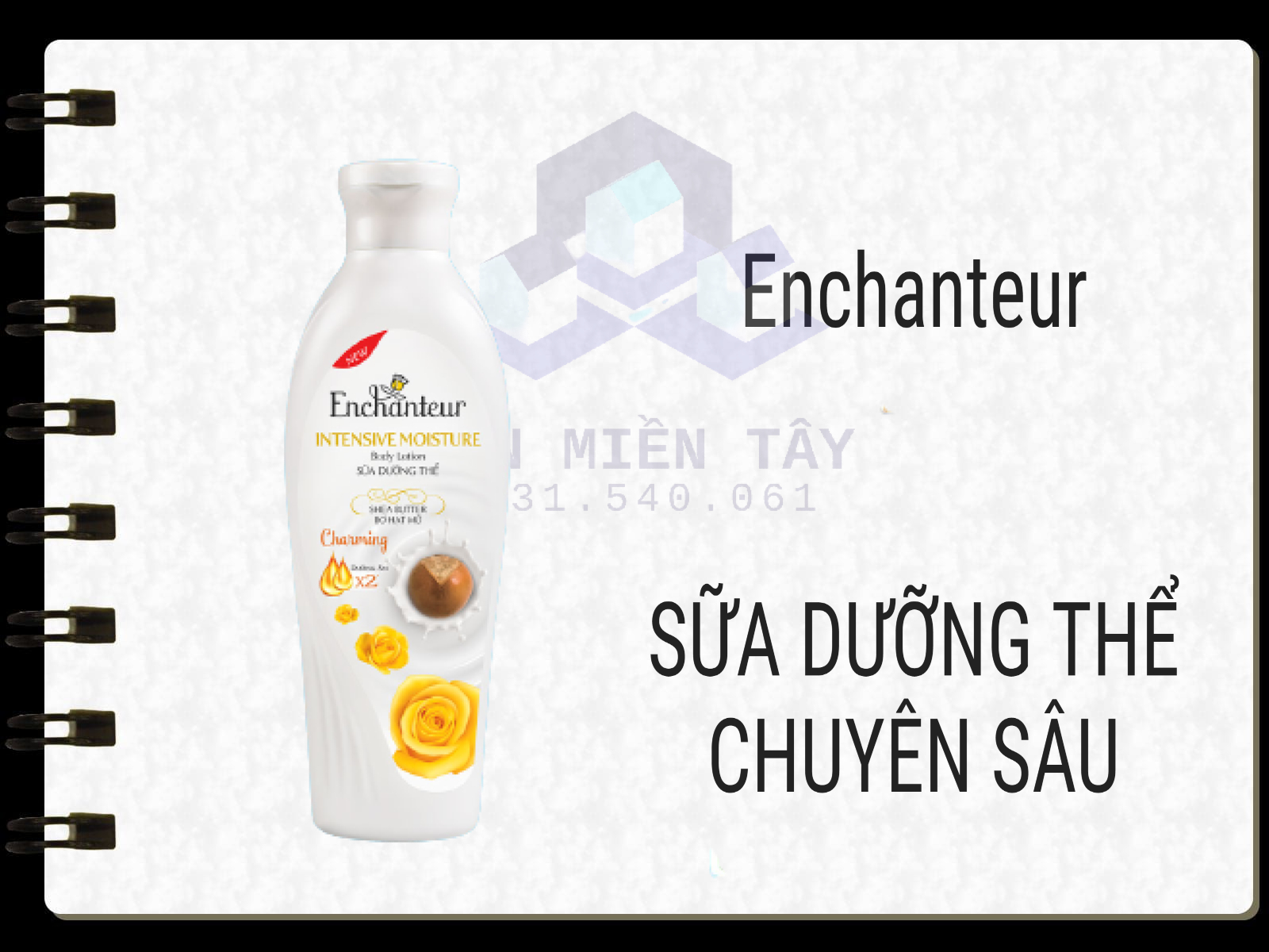 SỮA DƯỠNG ẨM CHUYÊN SÂU ENCHANTEUR 200gr