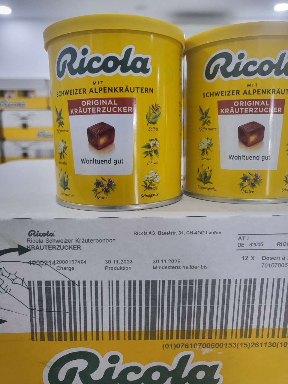 Kẹo ngậm Ricola Đức mẫu mới