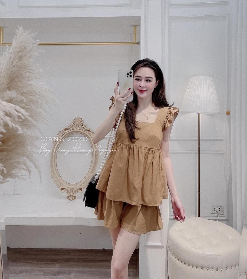 Bộ đũi cánh tiên mix quần bèo