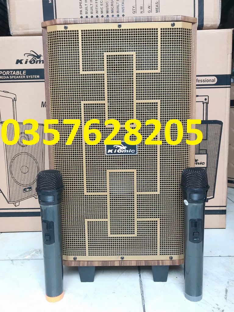 [HCM]loa vali kéo karaoke bluetooth kiomic k89 kèm 2 micro công suất lớn