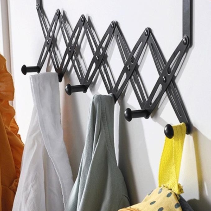 (HÀNG TỐT) MÓC TREO ĐỒ ĐA NĂNG - MÓC ĐỒ TREO CỬA ZIK ZAK INOX 304 CHỐNG RỈ SÉT, 6 CHẤU XẾP GỌN TIỆN LỢI - MÓC TREO ĐỒ SAU CỬA XẾP GỌN, MÓC TREO CỬA PHÒNG,CỬA TỦ BẾP, TỦ QUẦN ÁO SIÊU TIỆN LỢI