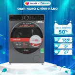 [GIAO TẠI HCM] Máy giặt Toshiba Inverter 10.5 kg TW-T25BZU115MWV(MG) - Great Steam diệt khuẩn - Chỉnh nhiệt độ nước - Thêm đồ trong khi giặt
