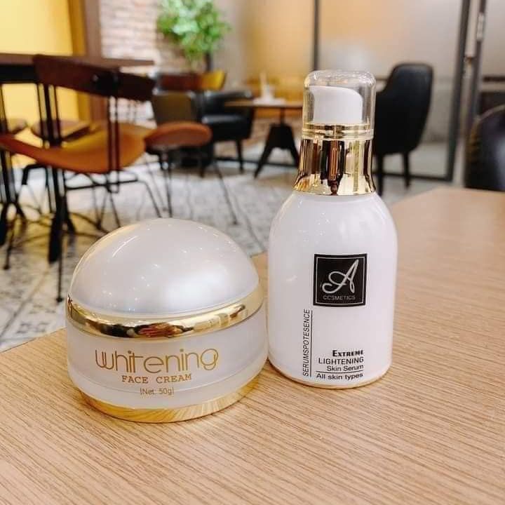 Combo kem face pháp a + serum spot a cosmetics mỹ phẩm phương anh