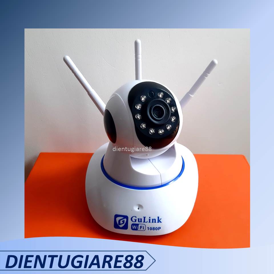 CAMERA IP WIFI GULINK trong nhà & ngoài trời 360 độ có cổng LAN, hỗ trợ hồng ngoại tự động bật khi không đủ ánh sáng - đàm thoại 2 chiều  - BẢO HÀNH 12 THÁNG