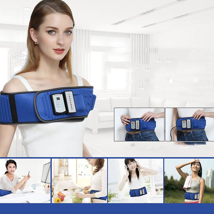 [HCM]Đai Massage Pin  Giảm Mỡ Bụng X 6 Wireless  Chính Hãng Nhiệt Hồng Ngoại Đánh Tan Mỡ Eo Thon Ngọc Trinh An Toàn 100% BẢO HÀNH 1 Đổi 1