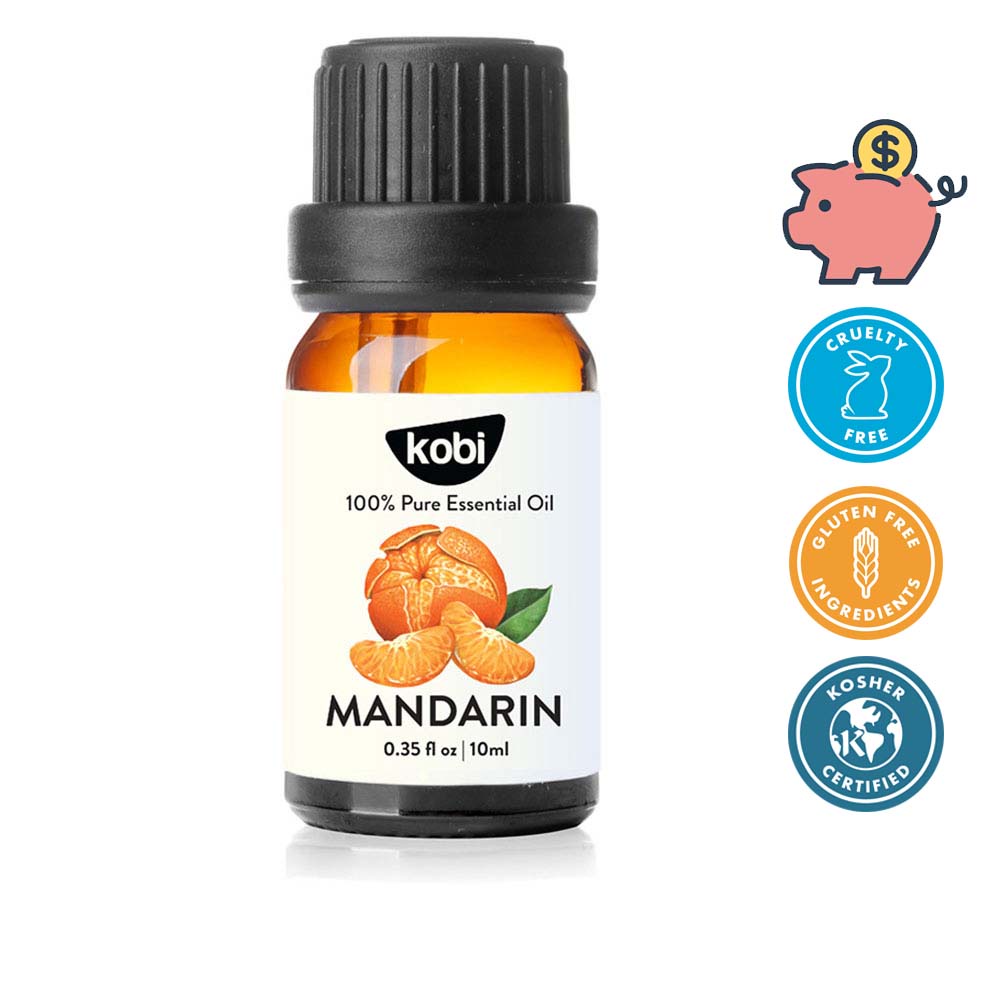 Tinh dầu Vỏ Quýt Kobi Mandarin essential oil giúp cân bằng cảm xúc, giảm stress, chống trầm cảm - 10ml