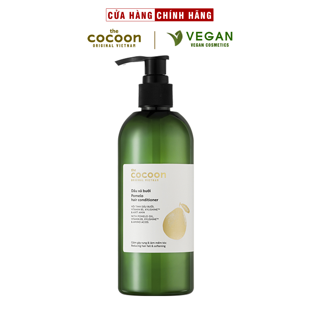 Dầu gội bưởi Pomelo Cocoon 310ml thuần chay giảm rụng tóc - 100% VEGAN - Mỹ phẩm thuần chay