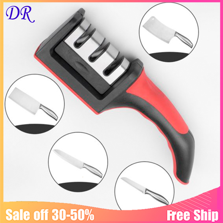 Dụng Cụ Mài Dao Kéo 3 Rãnh Chất Liệu Thép Không Gỉ Cao Cấp Với 3 Chế Độ Mài đa năng