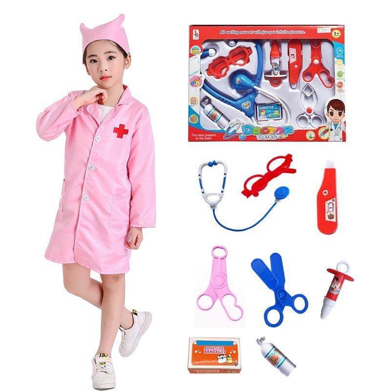 Bộ Đồ Chơi Bác Sĩ Nhà Chơi Trẻ Em, Ống Nghe Tiêm Thuốc Halloween Cho Bé Trai Và Bé Gái, Đồ Chơi Y Tá Nhỏ