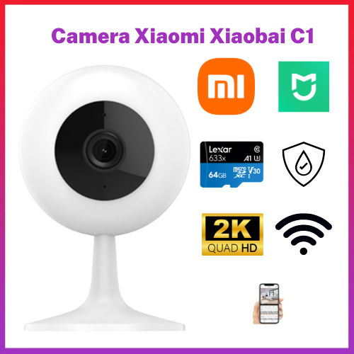 Camera Xiaomi Xiaobai C1 1080P Wifi - Đàm thoại 2 chiều, Báo trẻ em khóc , camera ip mini trong nhà - Bảo hành 12 tháng