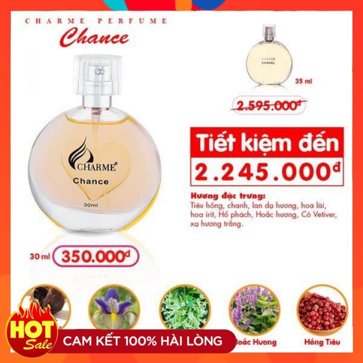 Nước hoa nữ chance 30ml chính hãng - thơm ngọt, lưu hương lâu