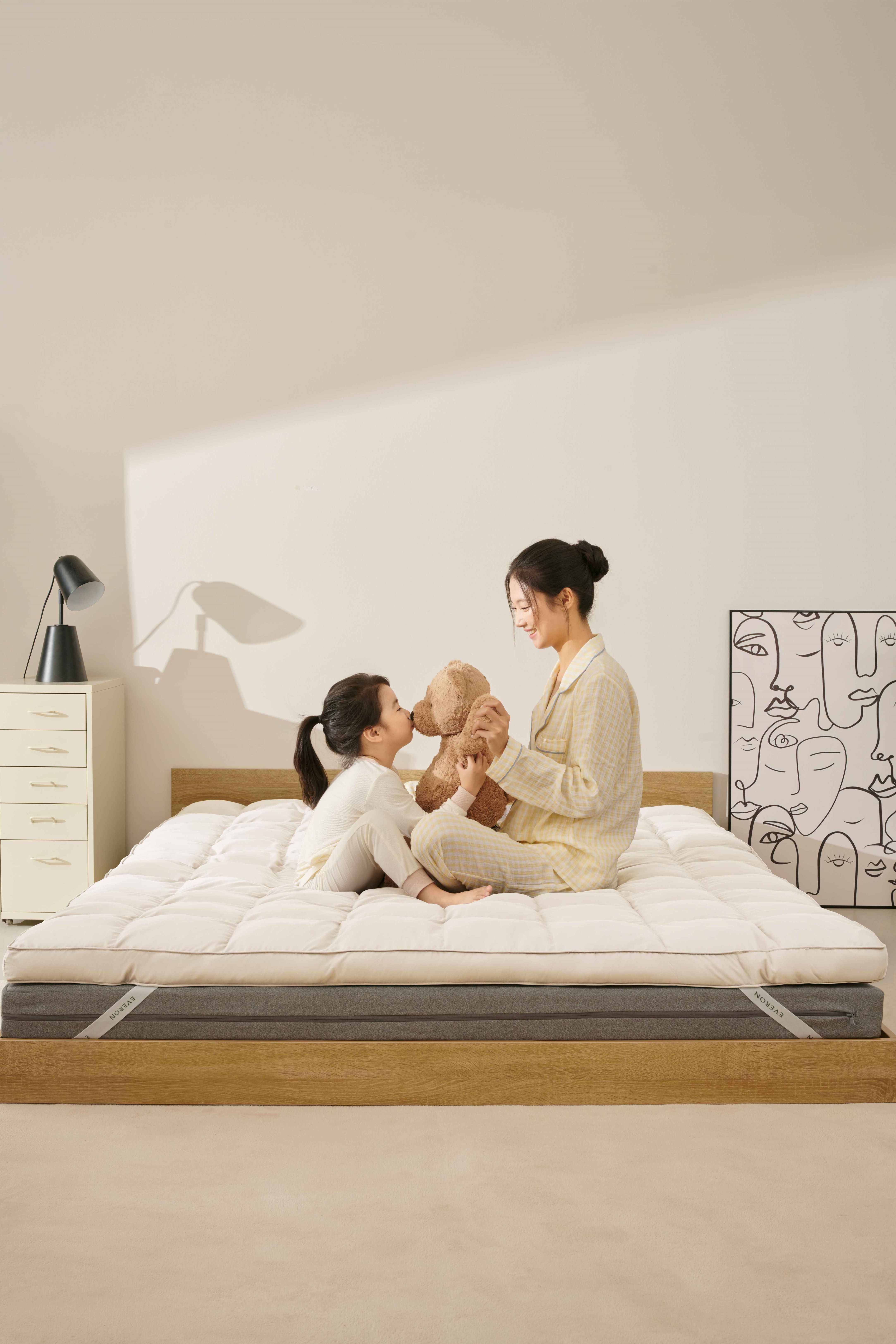 Topper đệm/ Topper nệm Downfeel Everon làm mềm đệm cao cấp siêu êm, phiên bản nâng cấp