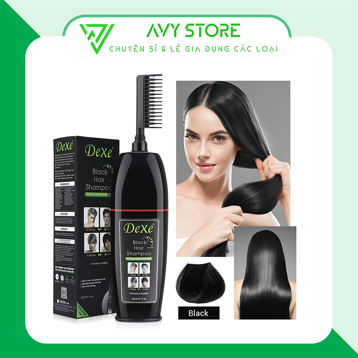 Lược nhuộm tóc thông minh - lượt chải nhuộm tóc đen - dầu gội nhuộm tóc bạc