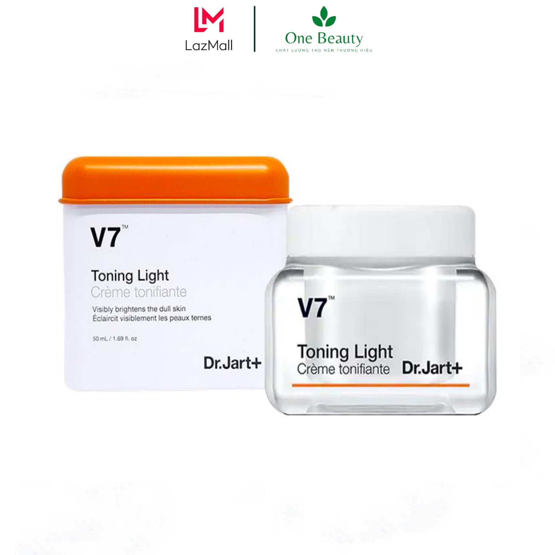 Kem dưỡng trắng da và tái tạo da v7 toning light dr.jart+ 50ml - one beauty