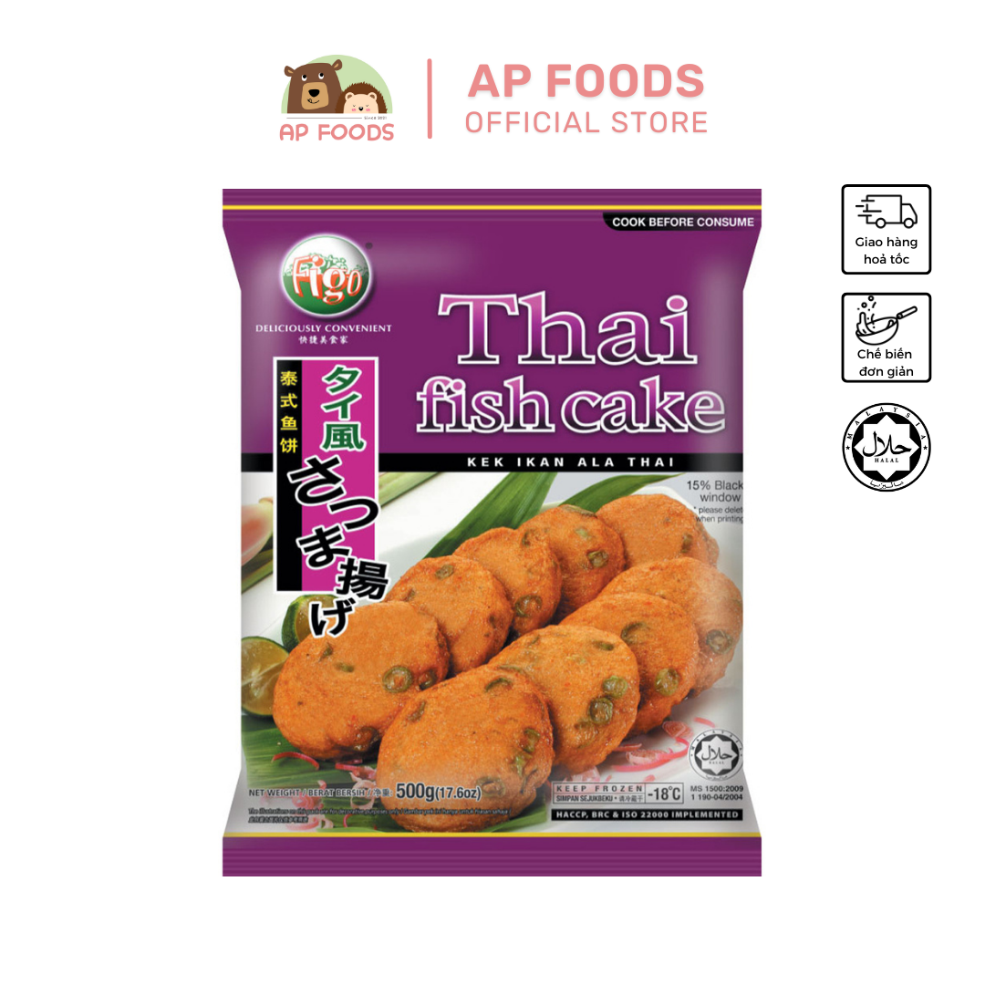 Chả cá thái lan figo 500g - thai fish cake figo 500g - viên thả lẩu malaysia