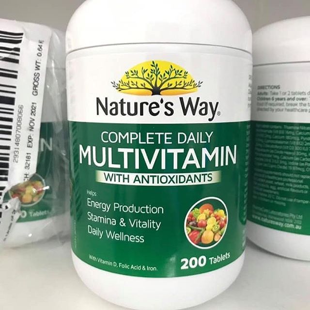 Nature’s Way Complete Daily Multivitamin Vitamin Tổng Hợp Và Tảo Biển 200 viên