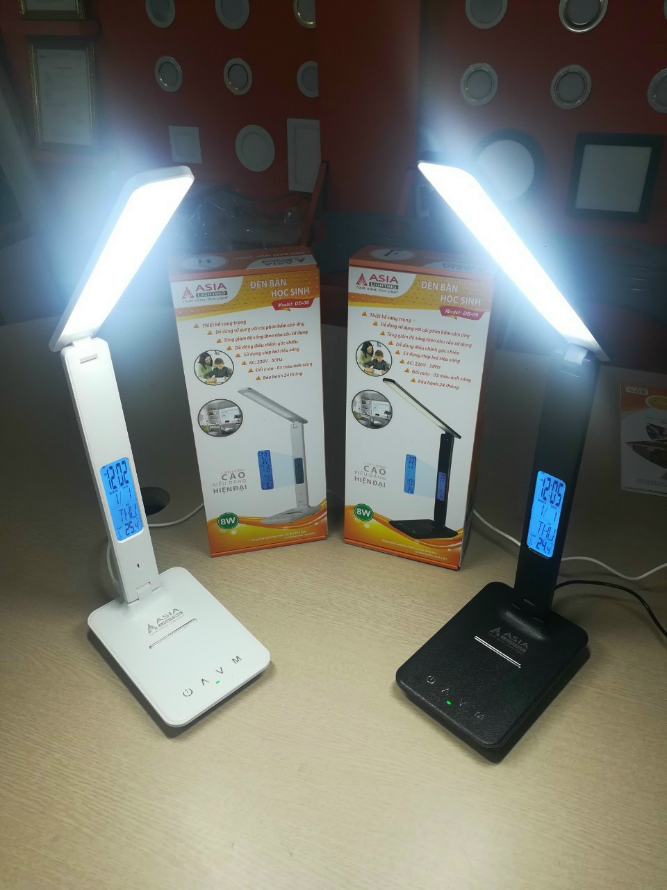 Đèn bàn bảo vệ thị lực led db06 asia - đèn học thông minh tiêu chuẩn châu âu