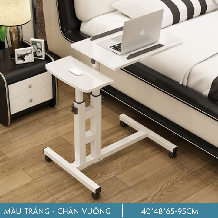 Bàn laptop di dộng, chân sắt đôi, khung vuông M015-1