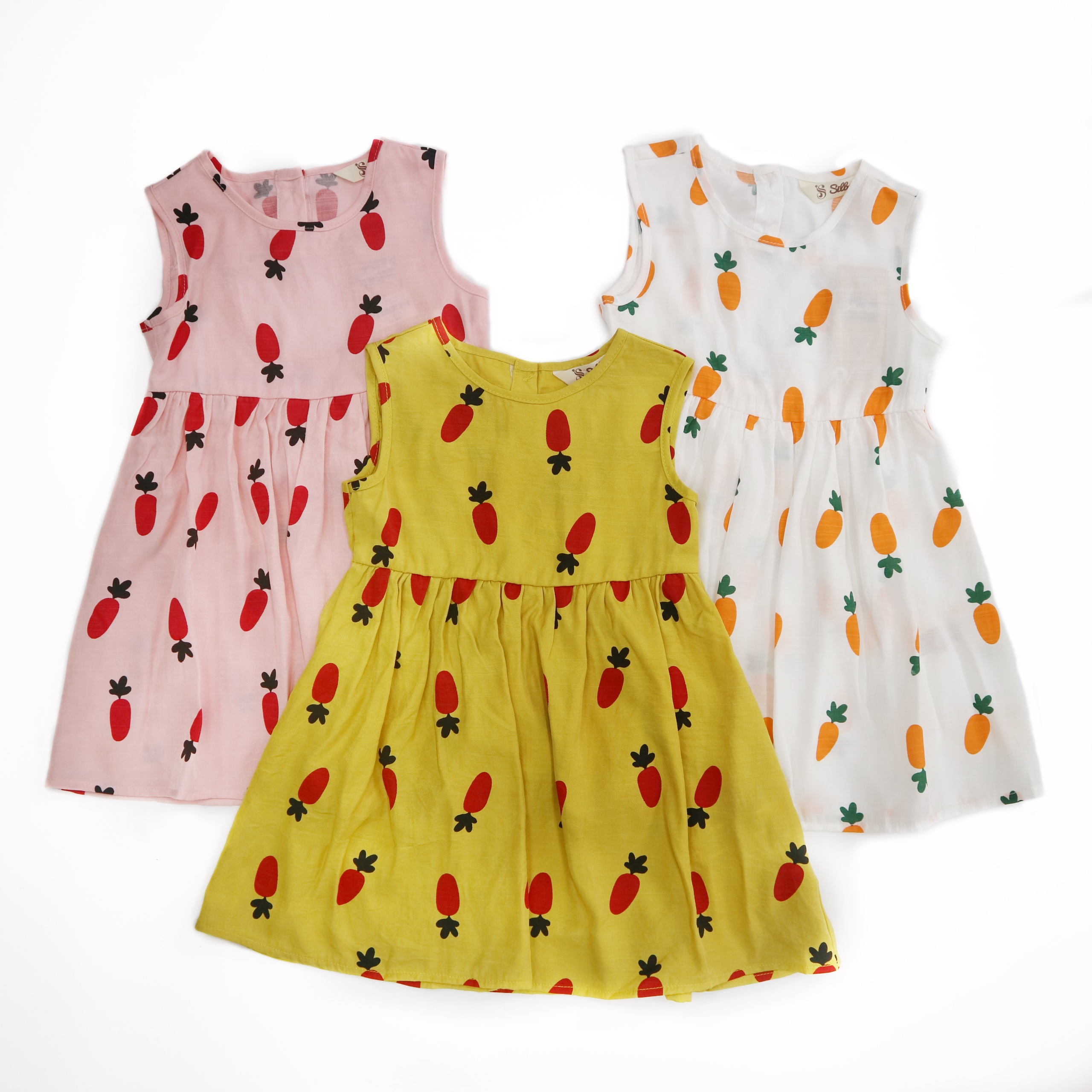 Váy THÔ bé gái 2-7 tuổi 9-25kg siêu xinh phối hở lưng THIẾT KẾ SILBERKIDS