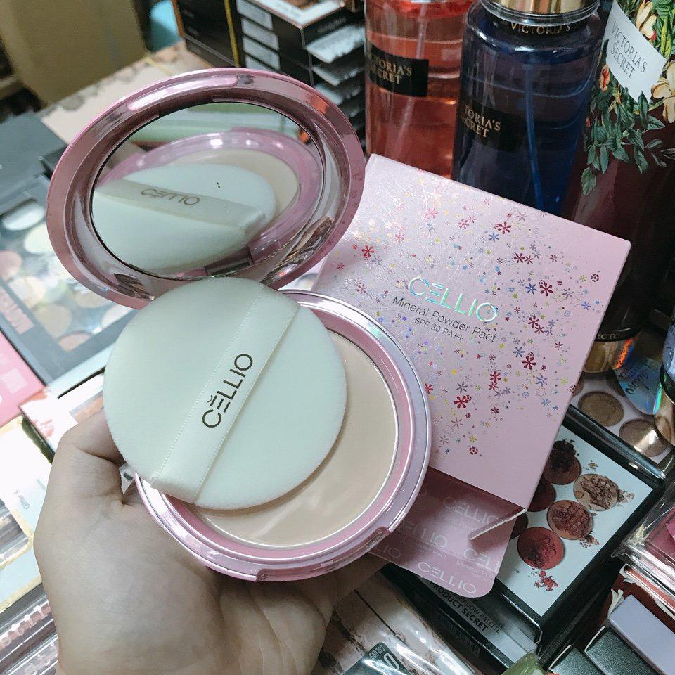 Phấn nén Cellio Mineral Power Pact Hàn Quốc 15g