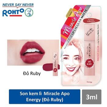 Son kem miracle apo màu đỏ ruby 3ml