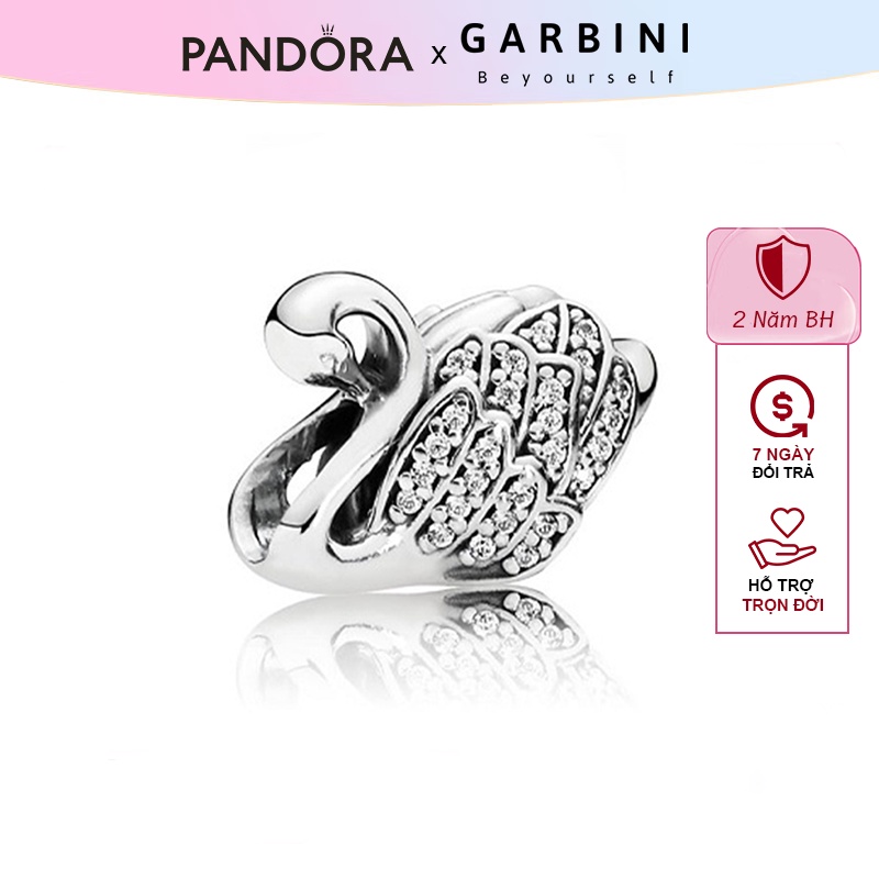 Charm bạc pandora majestic swan bạc s925 charm 1105