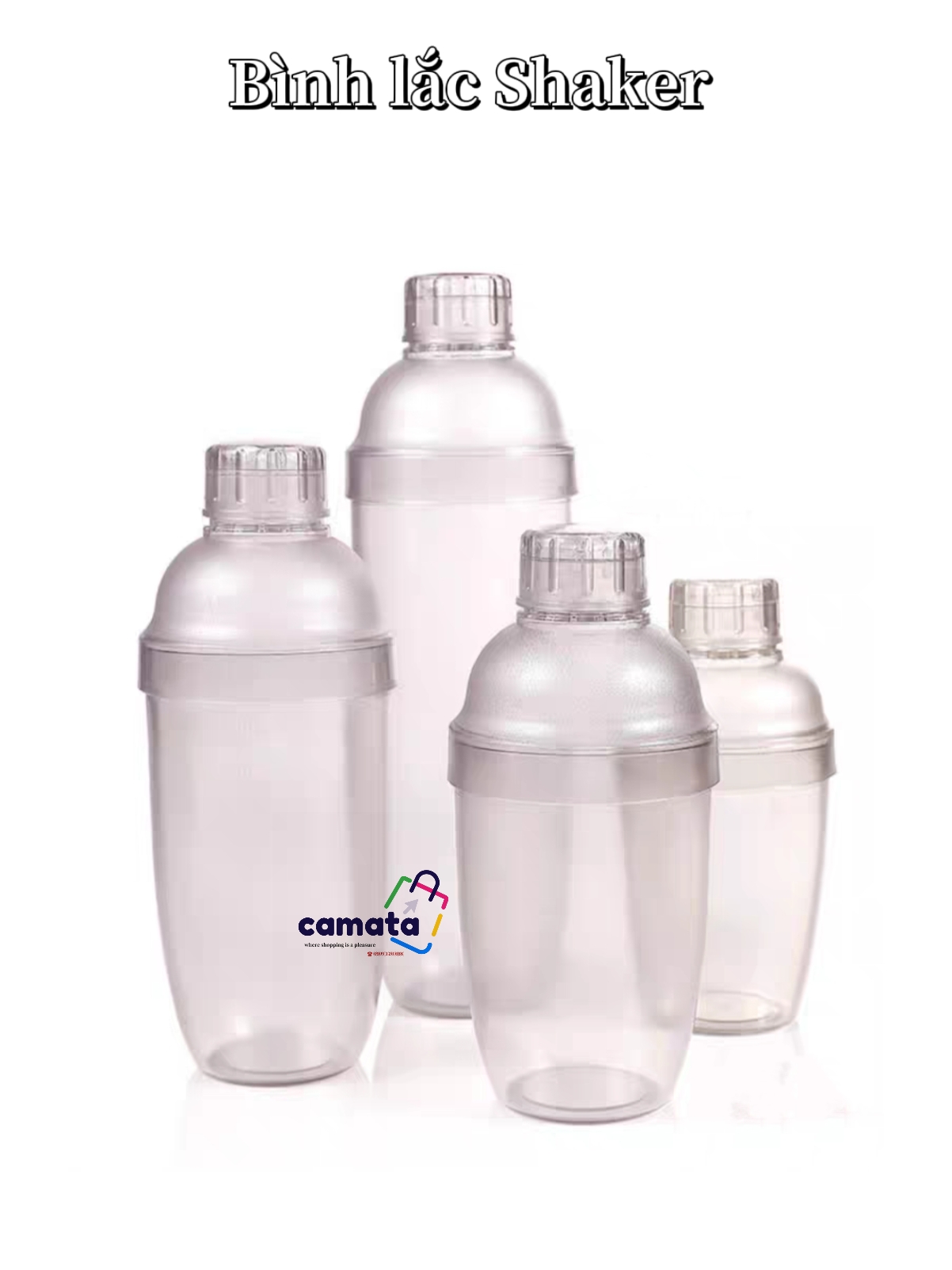 Bình lắc shaker nhựa - CAMATA - bình lắc pha chế - bình shaker 350ml - bình lắc trà sữa - bình lắc cocktail - Bình lắc shaker nhựa 350ml , 530ml , 700ml , 1000ml